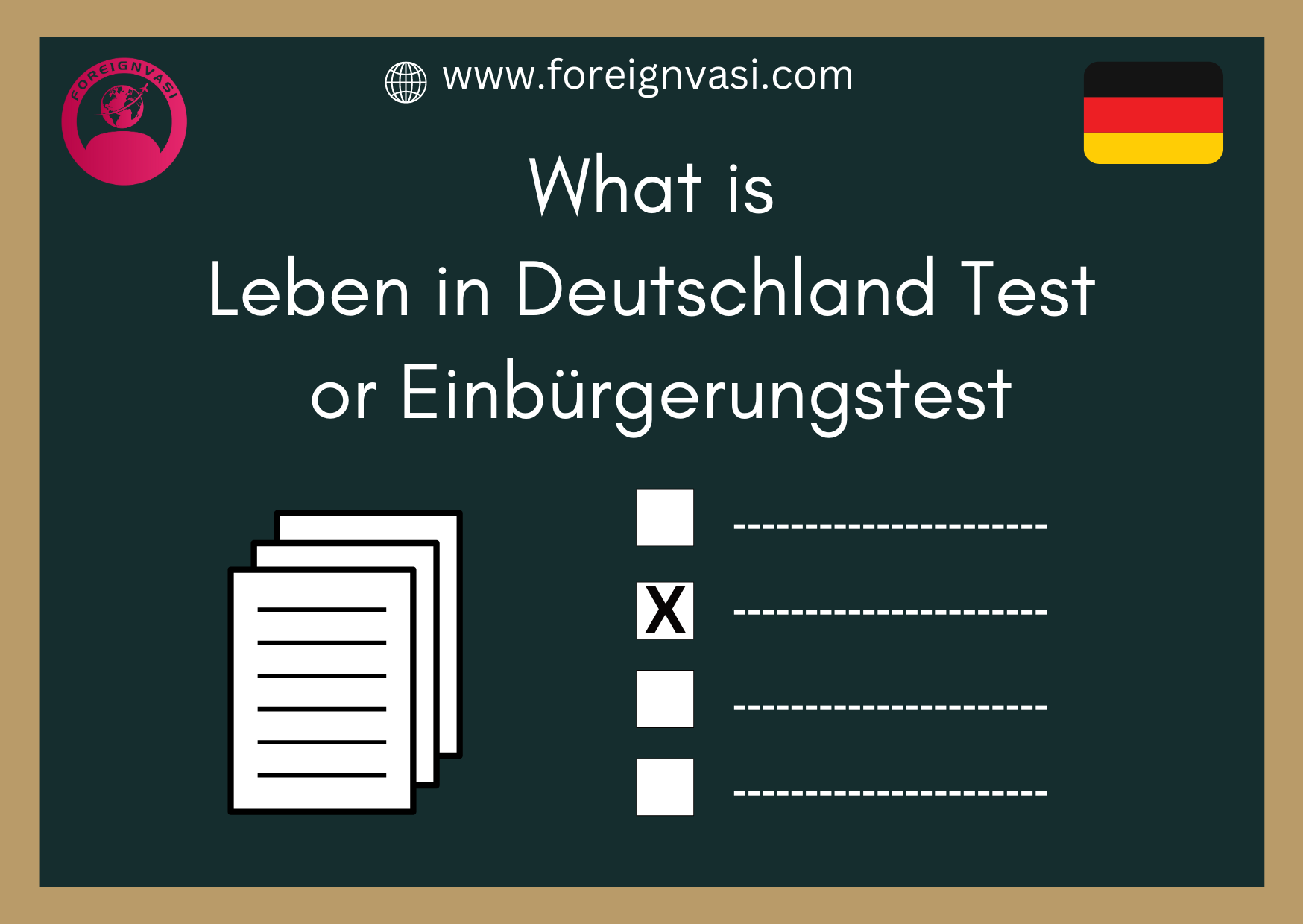 Leben in Deutschland Test or Einbürgerungstest